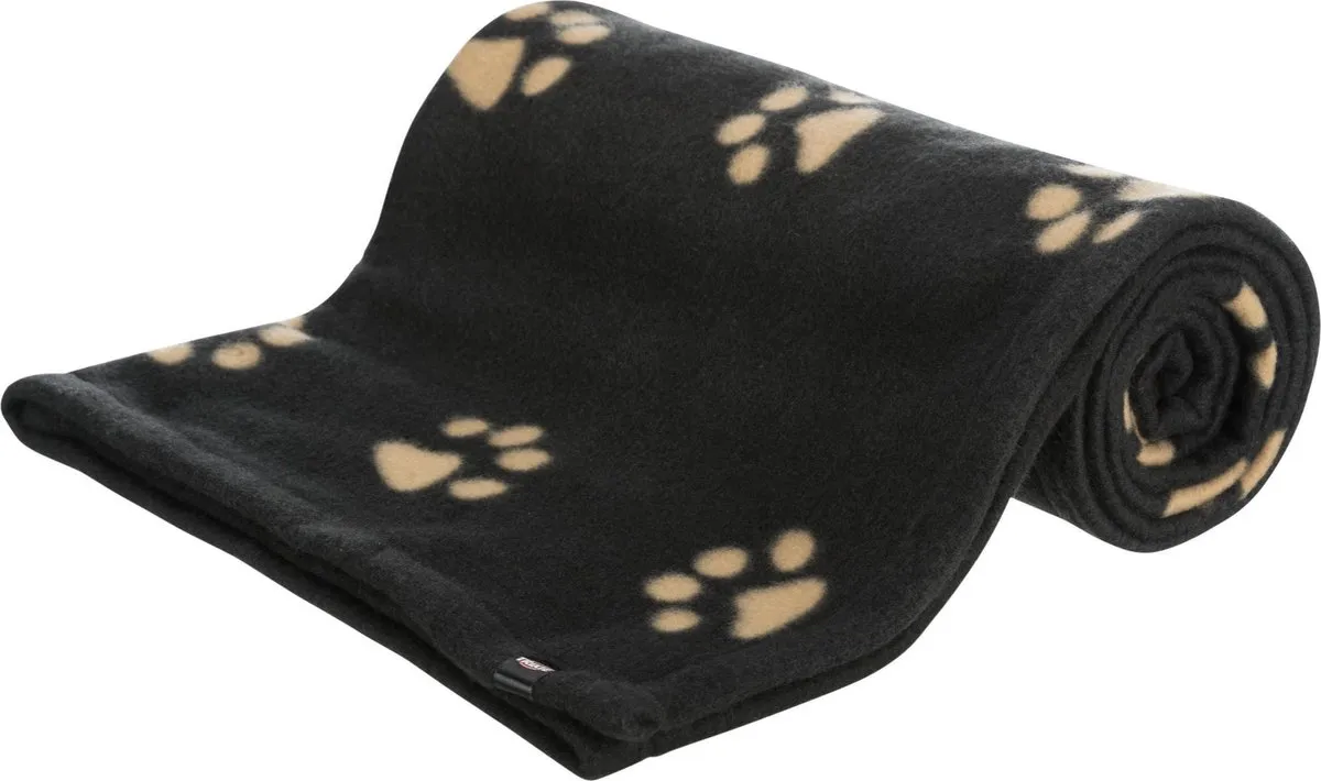 Trixie Barney Fleece Hondendeken XL - Zwart/Beige