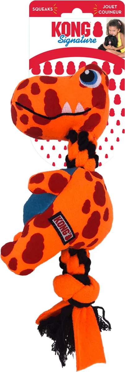 KONG Hondenknuffel Dino 10x14x31cm - Blauw