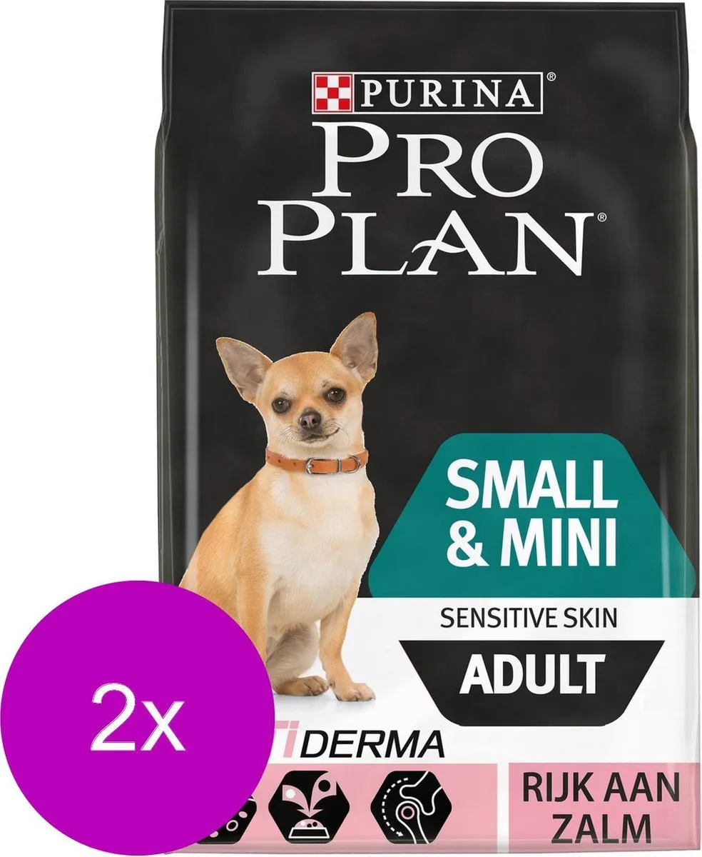 Pro Plan Dog Adult Small & Mini Breed Sensitive Zalm 3kg - 2x3kg