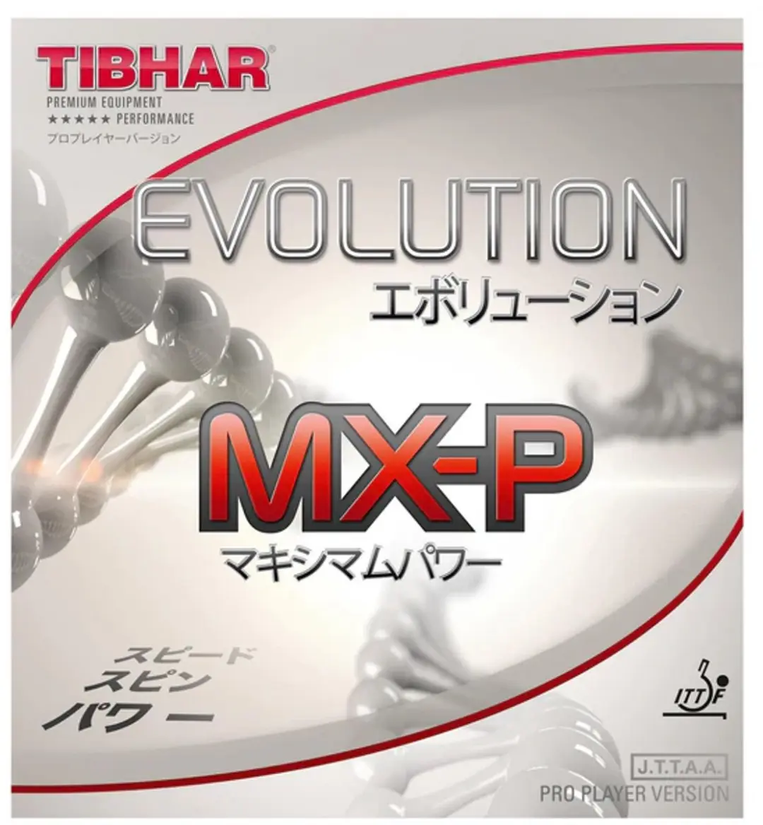 Tibhar - Evolution MX-P - Rood - 2.1 - Tafeltennis Rubbers - afbeelding 2 van 2