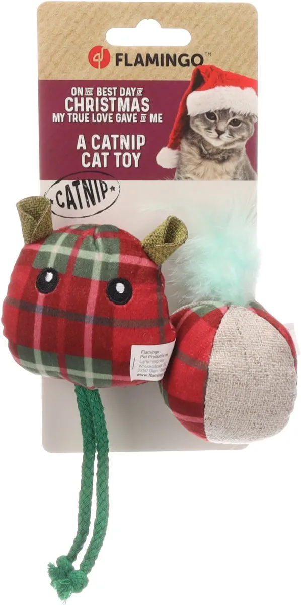 Flamingo Jayla Muis & Bal Kattenspeelgoed - Meerkleurig - 2 Stuks