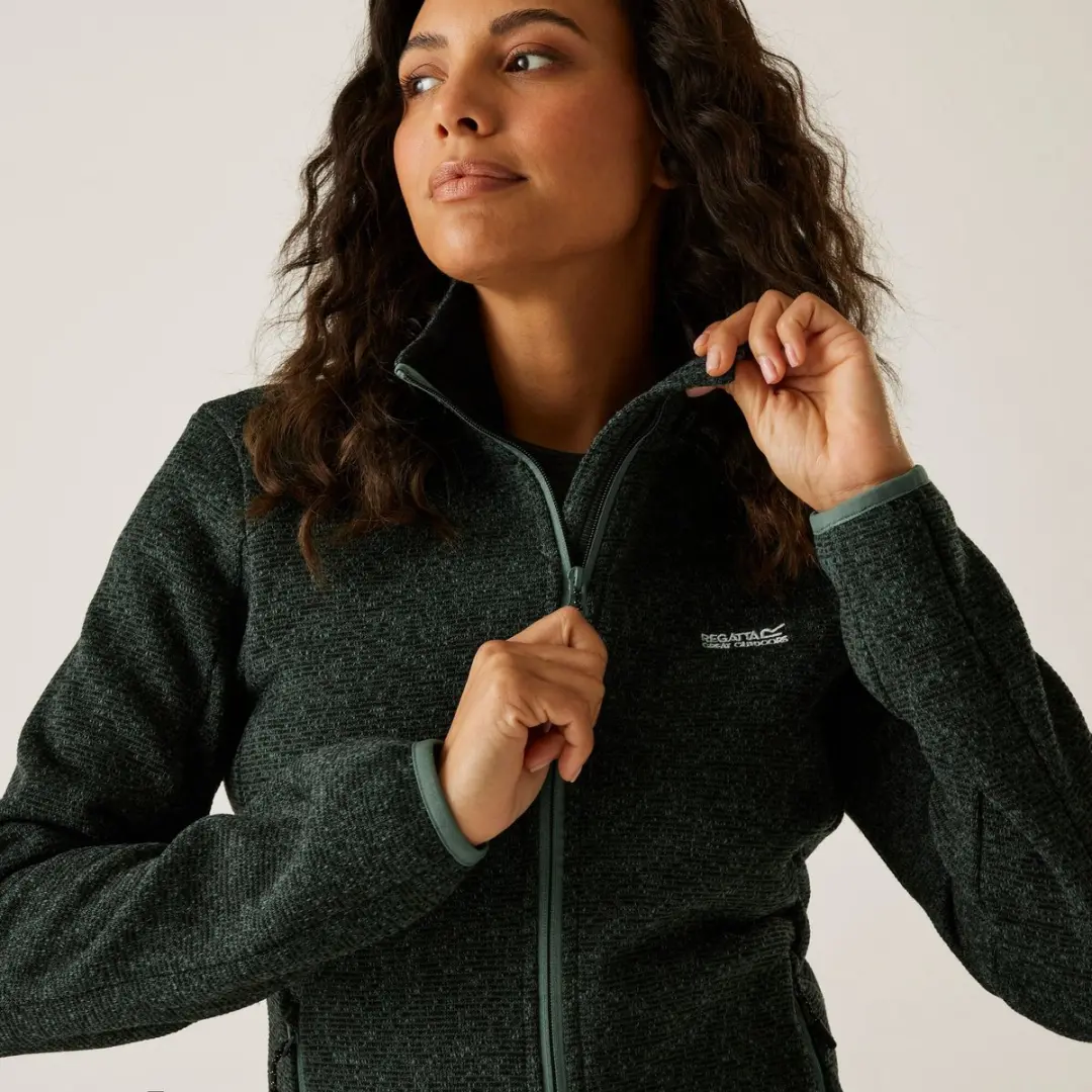 Regatta Newhill Full Zip Lichtgewicht Wandelfleece - Groen - afbeelding 3 van 6