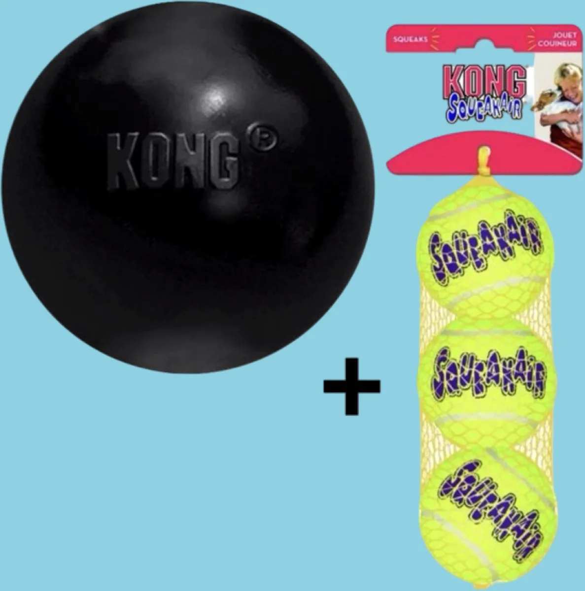KONG Extreme Bal Zwart