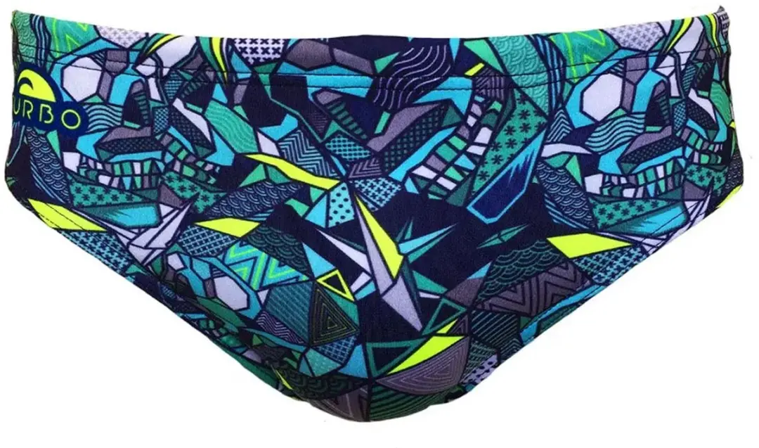 Turbo Skull Geo Zwemslip Blauw S Man - afbeelding 4 van 4