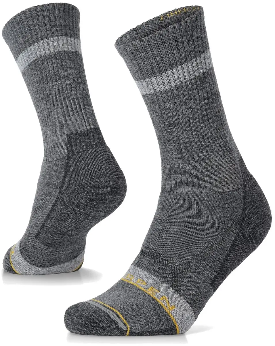Lorpen Merino Hike Midweight Crew Wandelsokken - Grijs - afbeelding 2 van 3