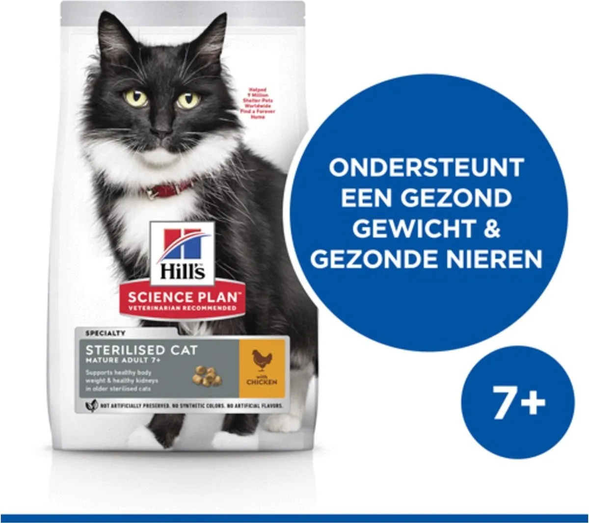 Hill's Science Plan Mature Adult 7+ Gesteriliseerd Kattenvoer 1,5kg