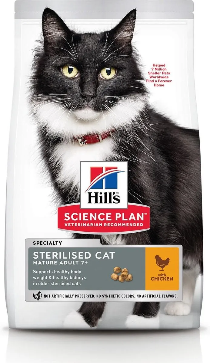 Hill's Science Plan Mature Adult 7+ Gesteriliseerd Kattenvoer 1,5kg