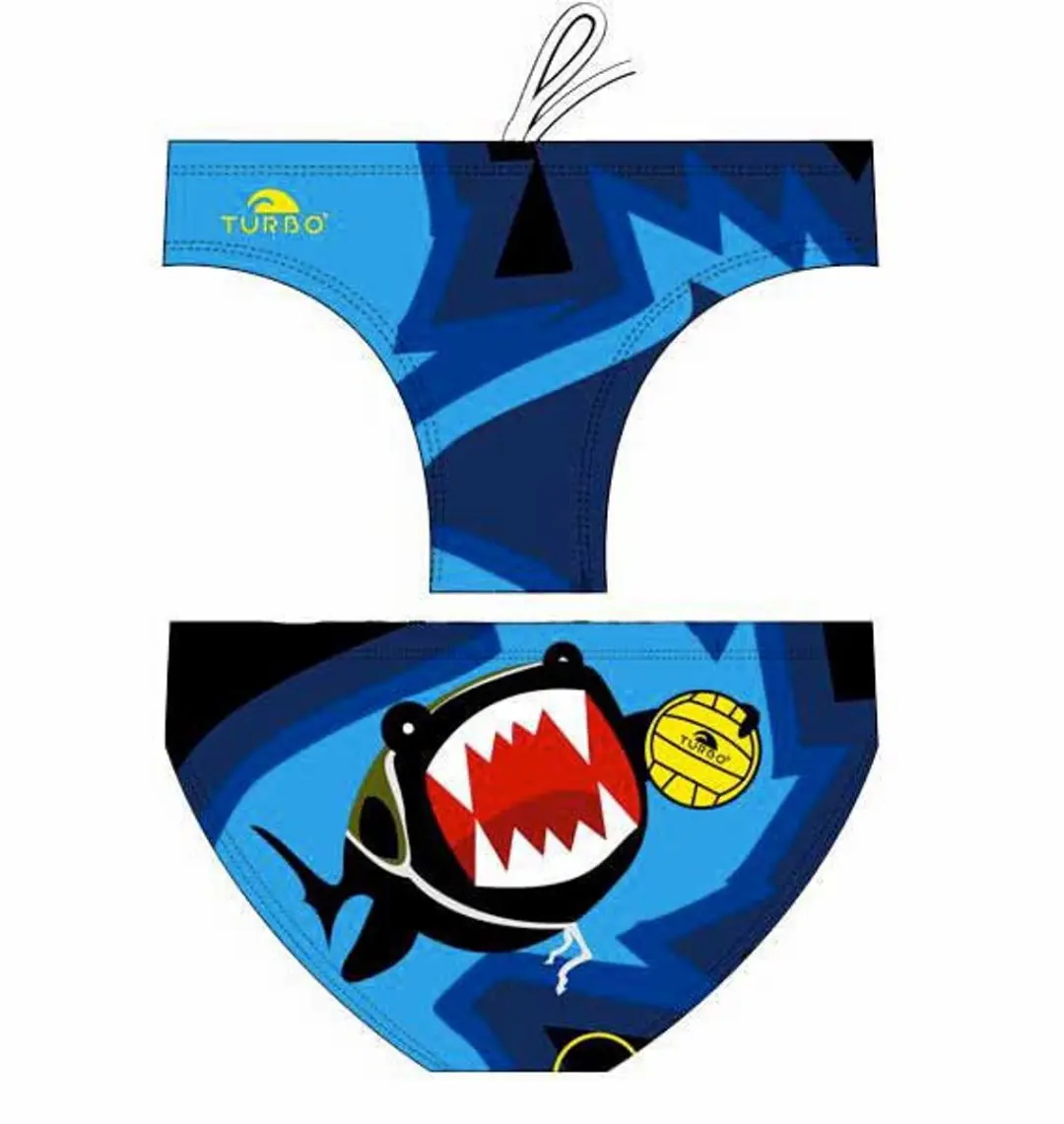 Turbo Shark Zwemslip Blauw 11-12 Years Jongen