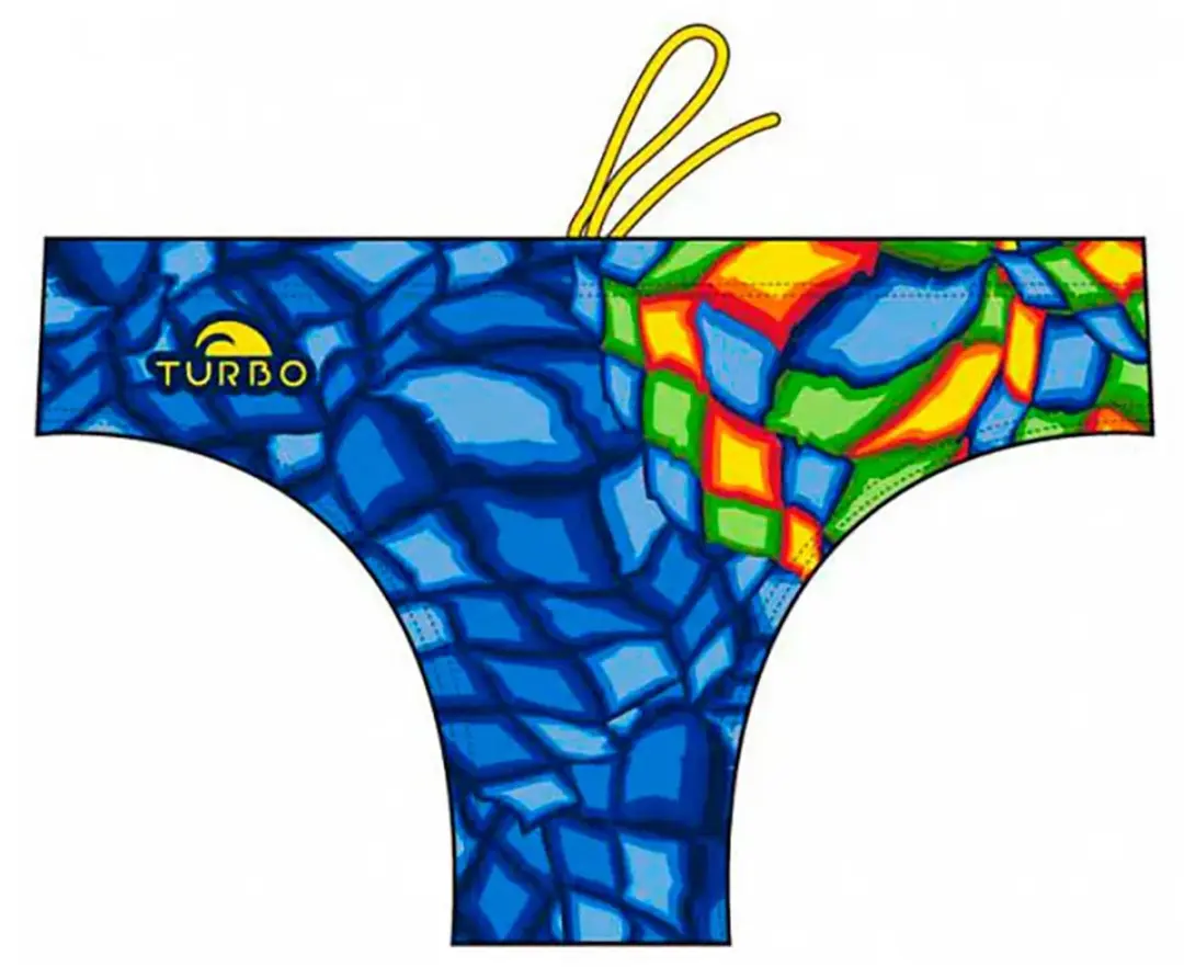 Turbo Crystal Zwemslip Blauw M Man