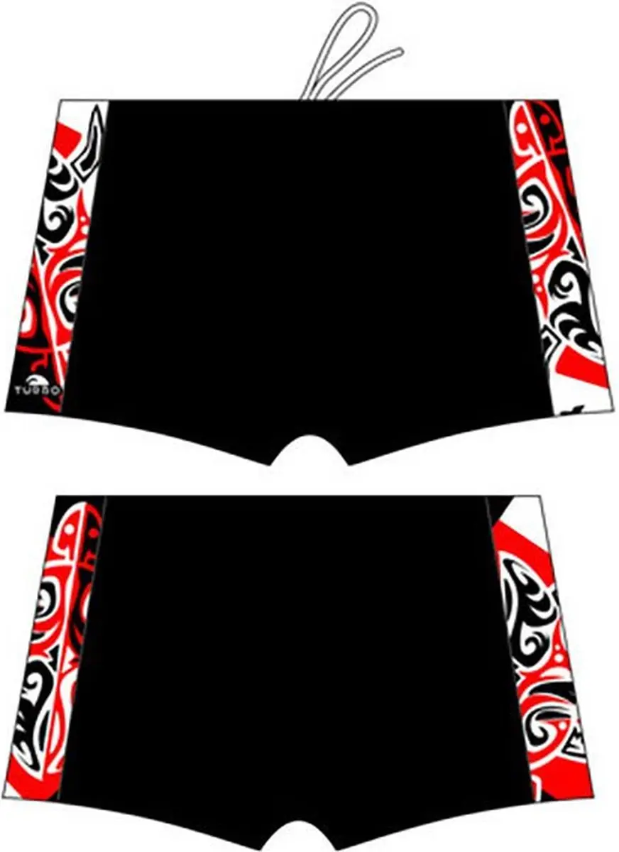 Turbo Maori Skin Tattoo Zwemboxer Zwart 2XL Man