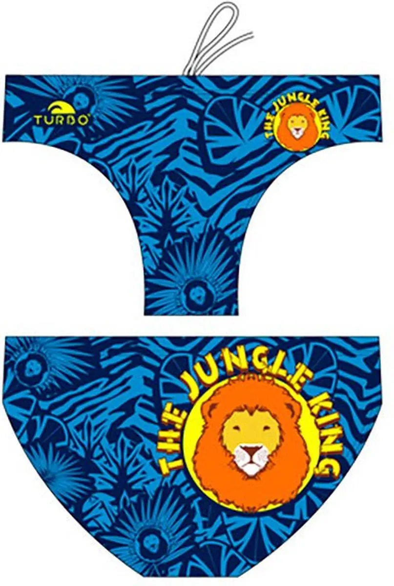 Turbo Jungle King Waterpolo Royal Zwemslip Blauw L Man