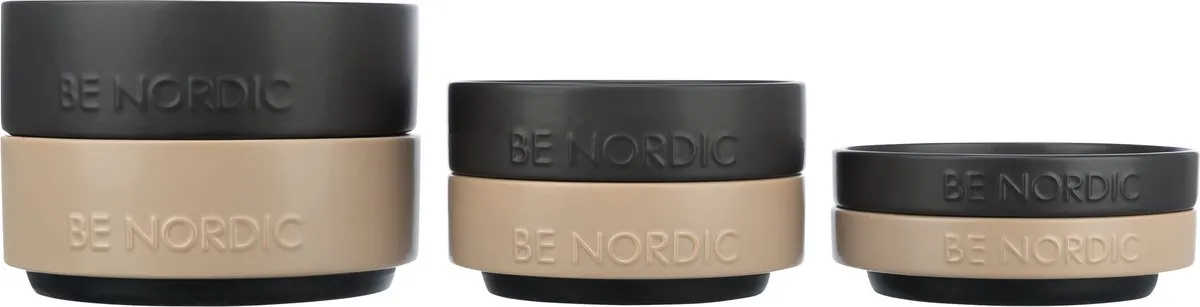 Trixie Be Nordic Voerbak Hond - Keramiek/Rubber 18cm - Zwart
