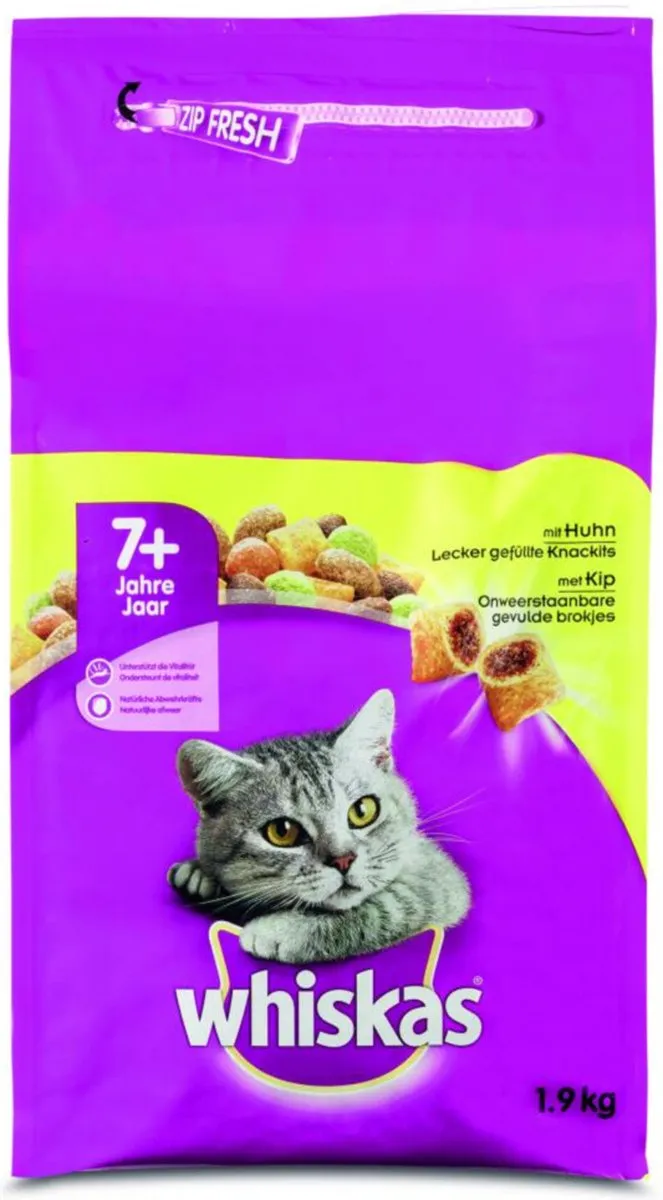 Whiskas Brokjes Senior Kip - Kattenvoer - 1.9 kg