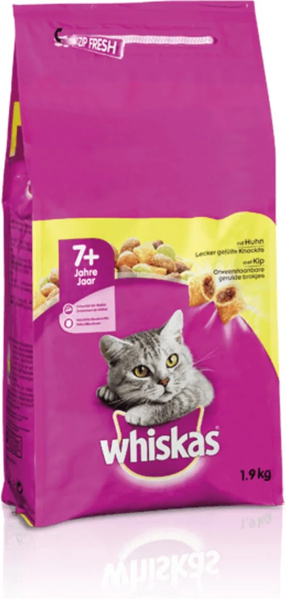Whiskas Brokjes Senior Kip 1.9kg - afbeelding 6 van 6