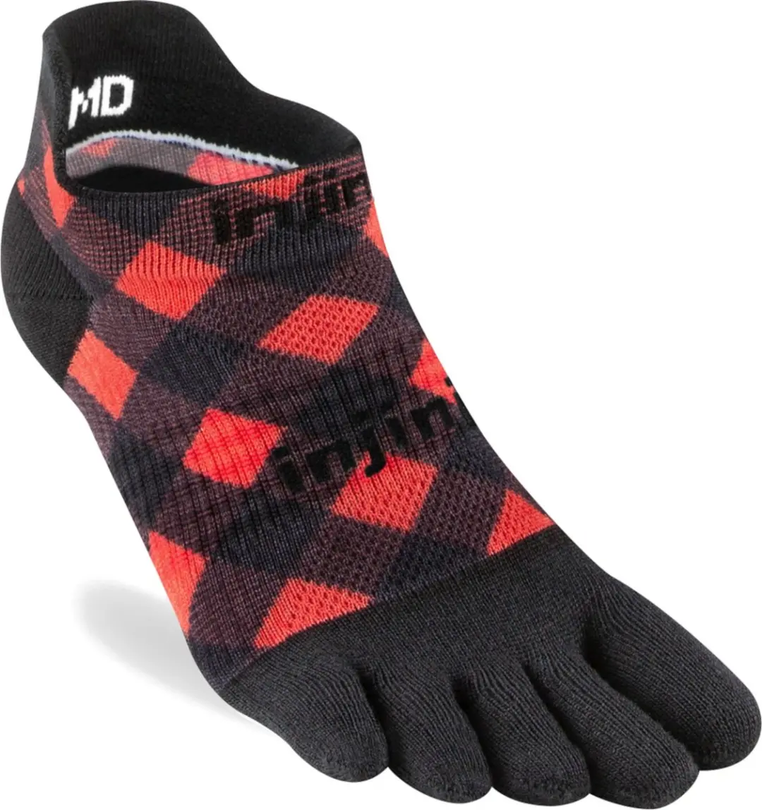 Injinji Dames Hardloop Sokken Lichtgewicht No-Show Flannel Maat M