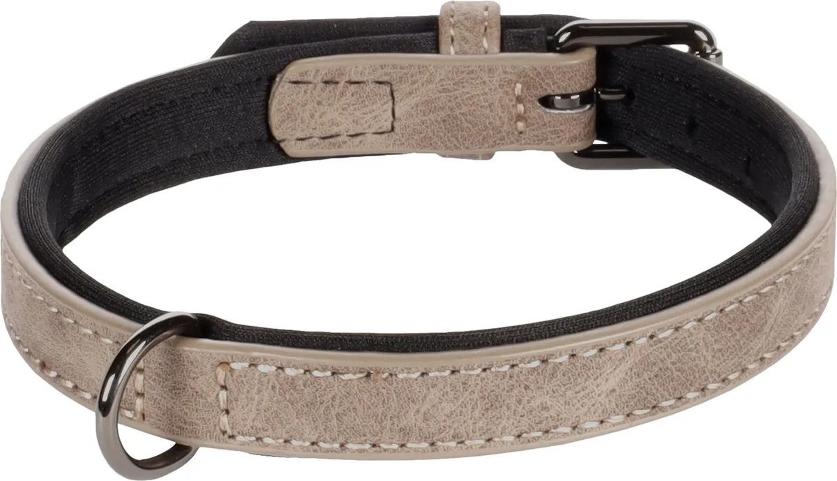 Flamingo Delu Halsband Honden - Taupe S 29-35cm - afbeelding 3 van 6