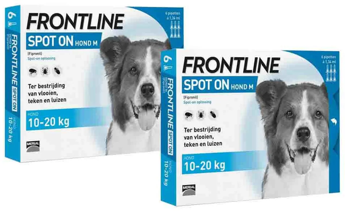 Frontline Spot On Hond 10-20kg - 2x6 Pipetten