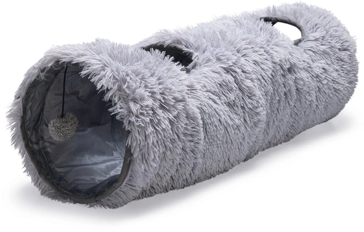 Beeztees Kitten Nona Kattentunnel - 90x25x25cm - Groen/Wit