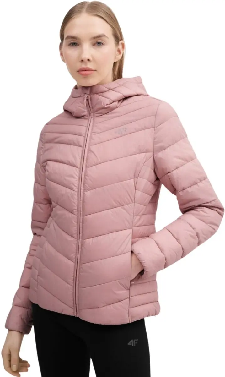 4F Jas Dames Gewatteerde Roze