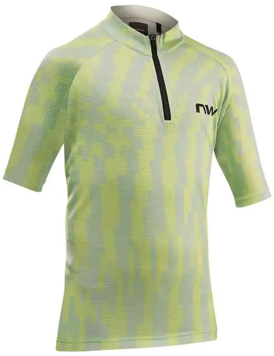 Northwave Force Evo Kinder Wielertrui Korte Mouw - Geel - 6 Jaar - afbeelding 2 van 3