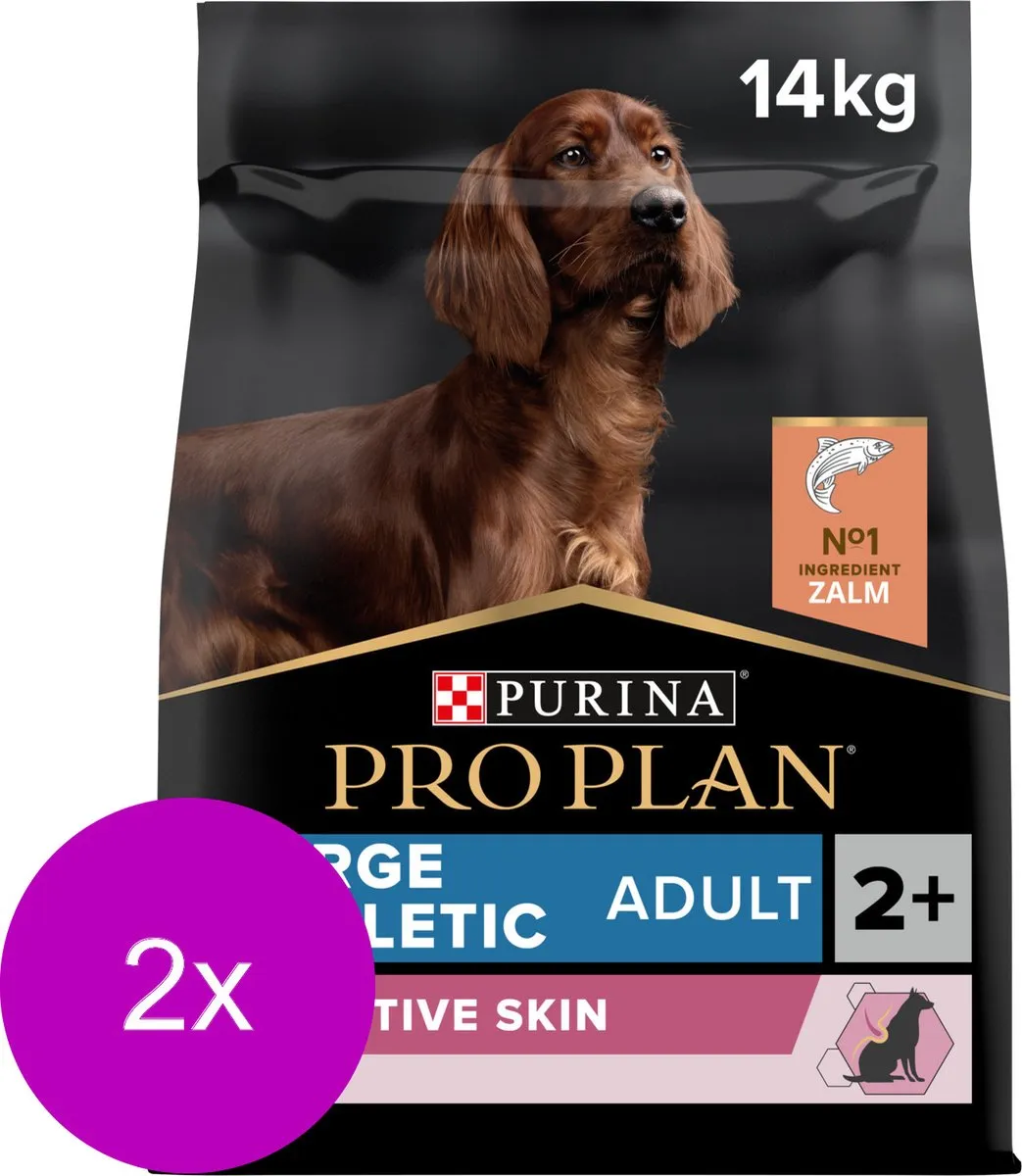 Pro Plan Dog Adult Large Sensitive Skin - 2x14kg Zalm