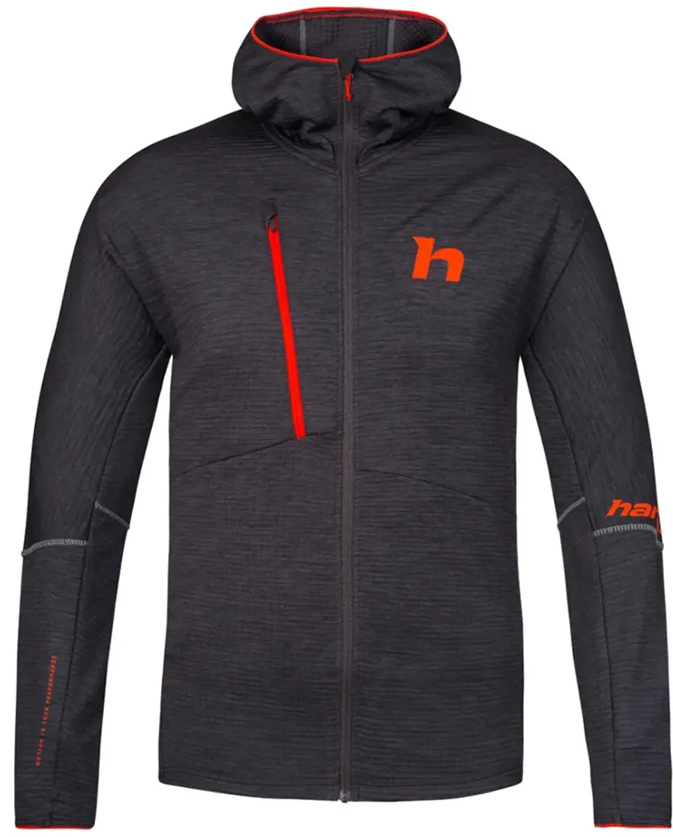 Hannah Niro Hoody Fleece met Rits - Anthracite Mel - 2XL - afbeelding 4 van 4