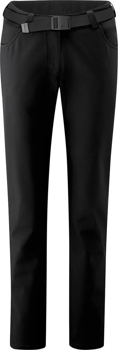 Maier Sports Perlit Softshell Broek Dames - Zwart, Maat 48 - afbeelding 2 van 3