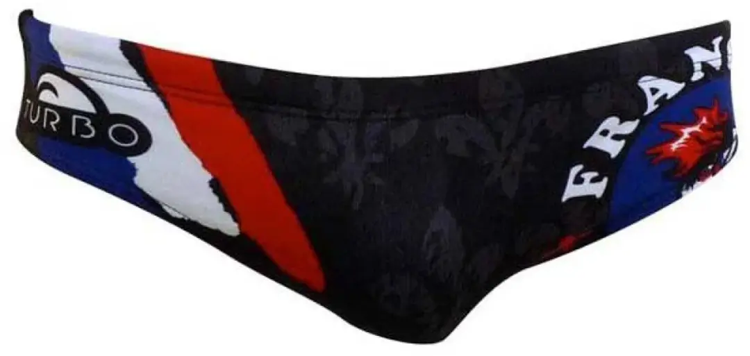 Turbo France Coq Zwemslip Zwart 3XL Man
