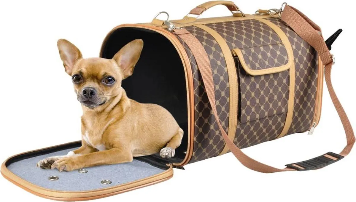 Flamingo Huisdierendraagtas Chloe 2 - 45x26x26cm Bruin