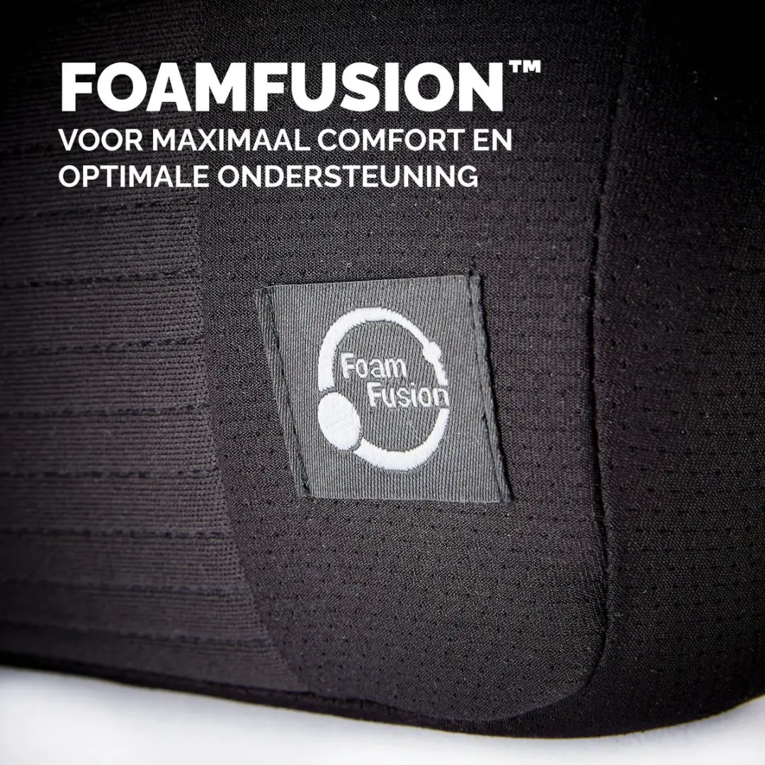 Fellowes PlushTouch Rugsteun - Memory Foam - Zwart - afbeelding 2 van 6