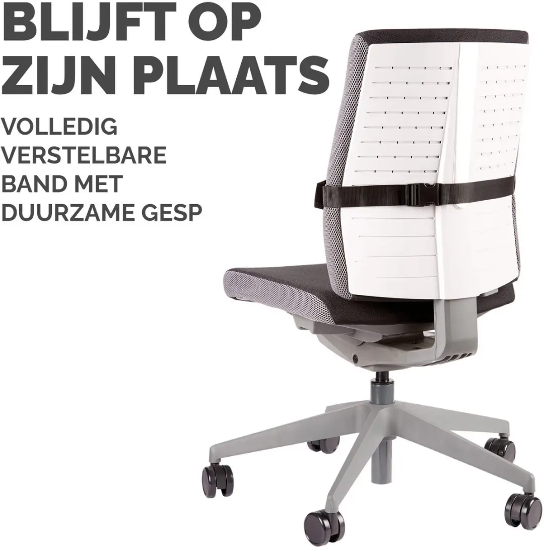 Fellowes PlushTouch Rugsteun - Memory Foam - Zwart - afbeelding 3 van 6