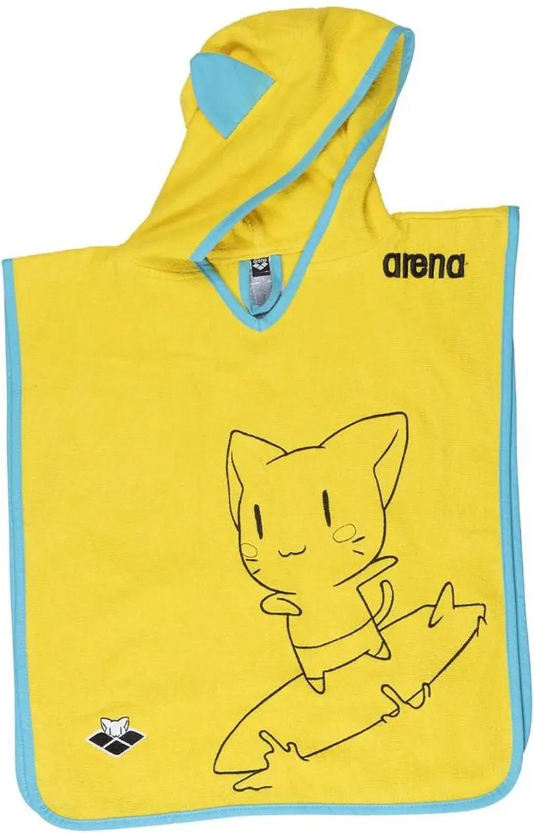 Arena Kids Friends Poncho - Katoen - Geel - afbeelding 2 van 3