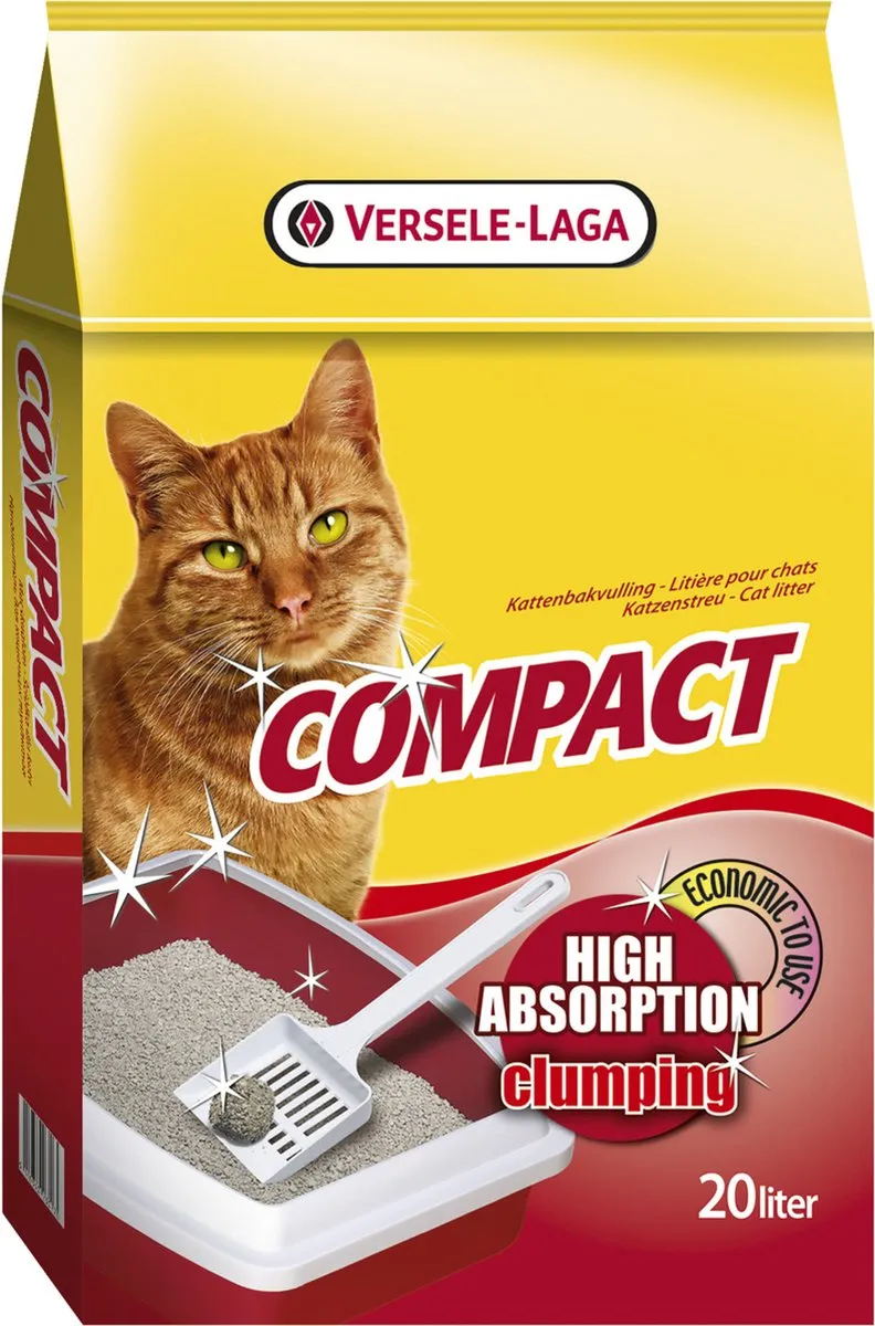 Versele-Laga Compact Klontvormend Bentoniet Kattenbakvulling 20L
