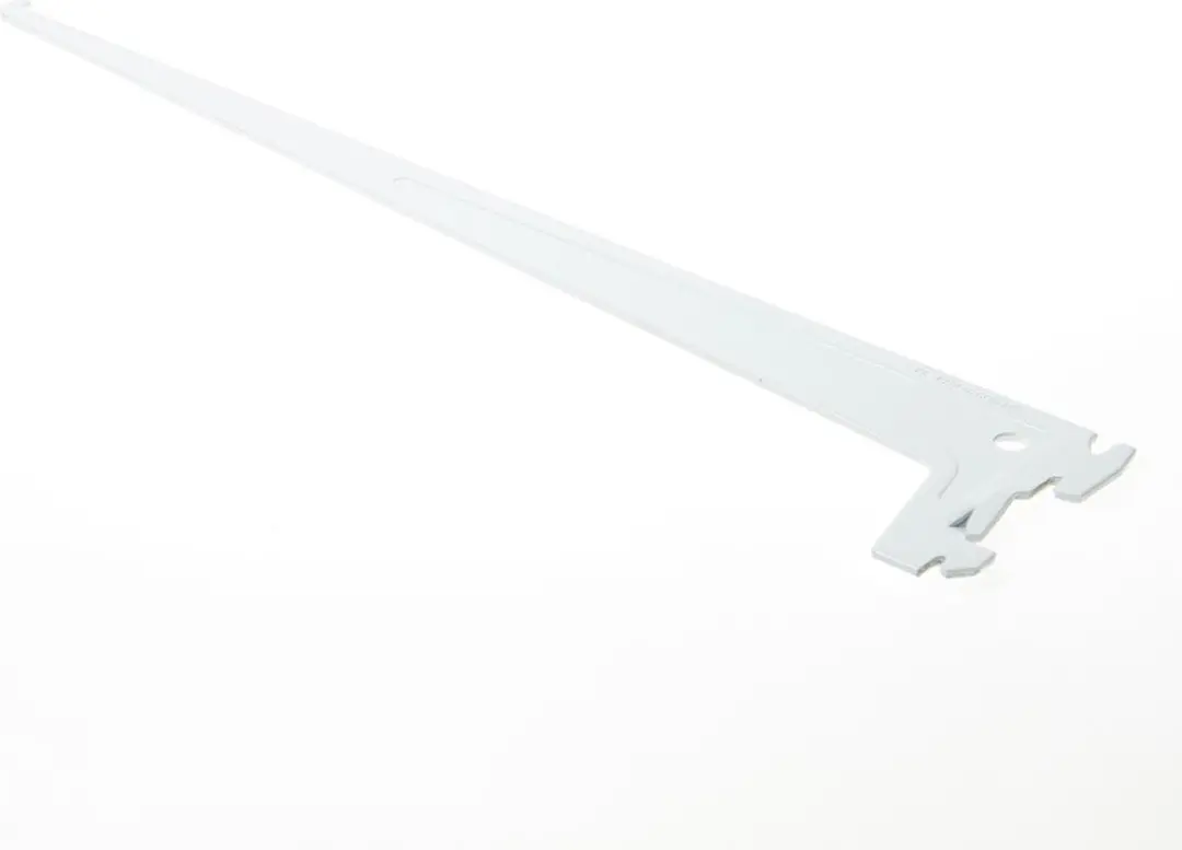 Element Drager Enkel 2-haaks 40cm Wit 10105-00601
