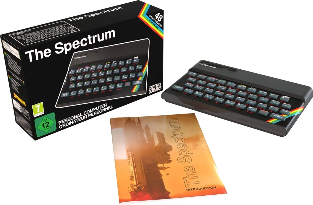 Plaion The Spectrum Retro 48 Ingebouwde Games - Zwart