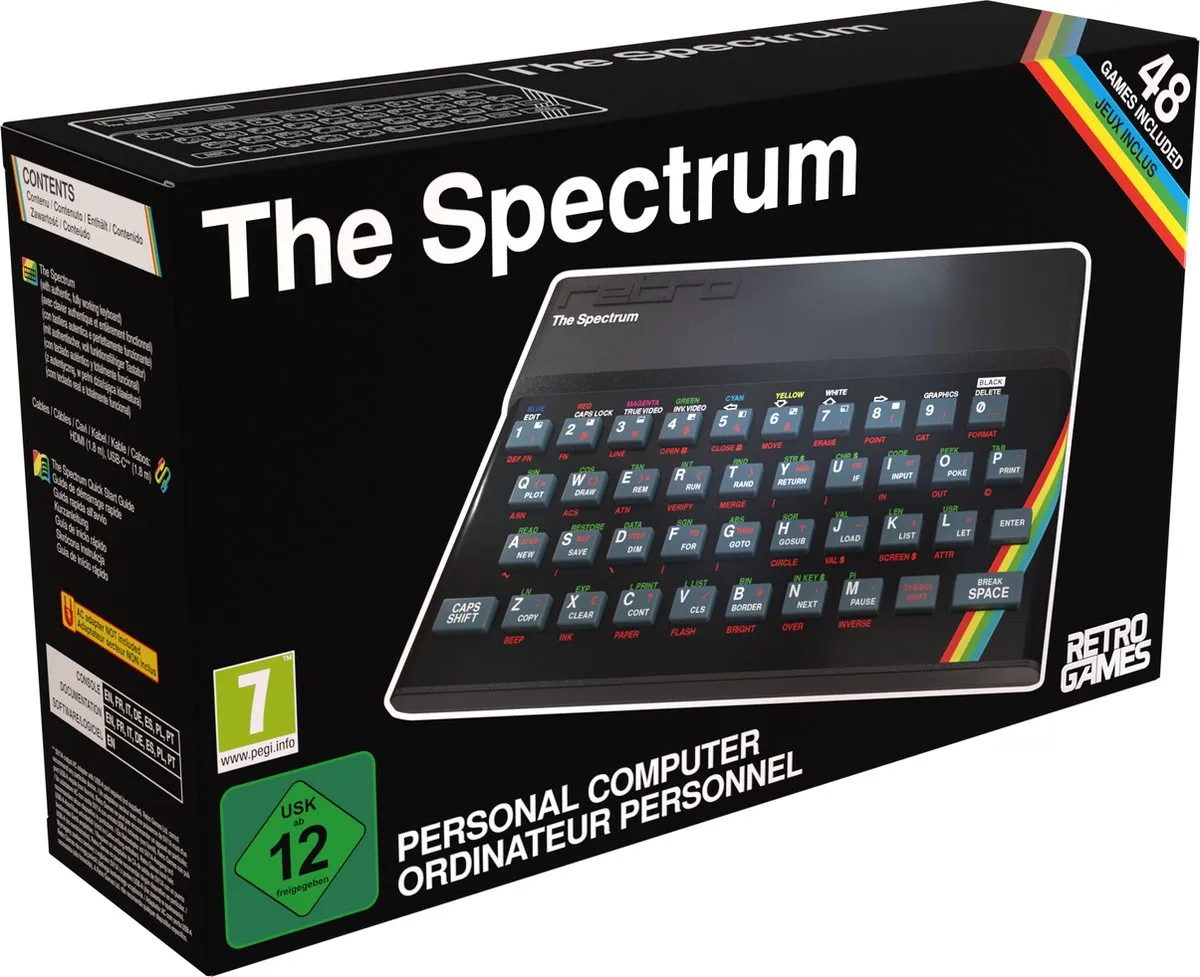 Plaion The Spectrum Retro 48 Ingebouwde Games