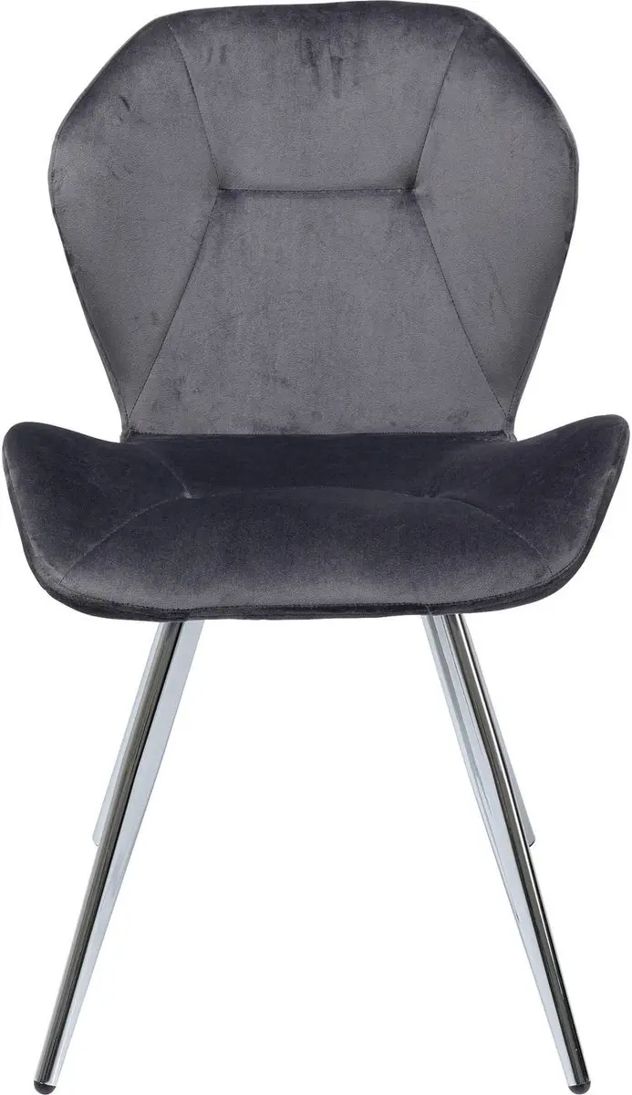 Kare Eetkamerstoel Viva Grey Chrome