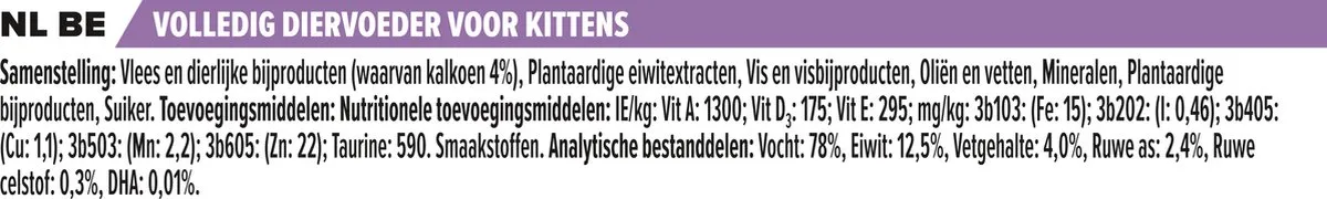 Pro Plan Kitten Healthy Start Natvoer Kalkoen - 40x85g