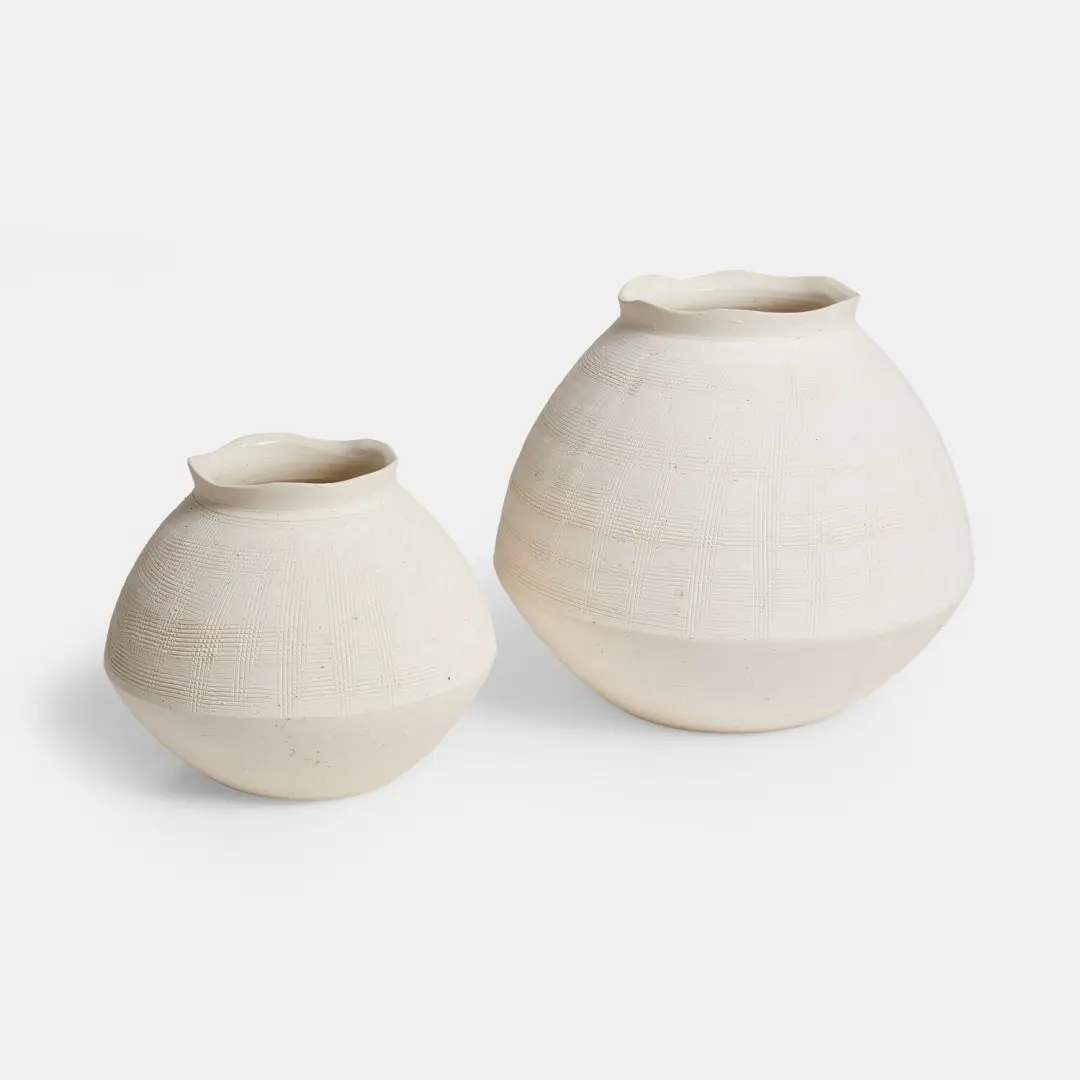 Loberon Torovina vaas set van 2