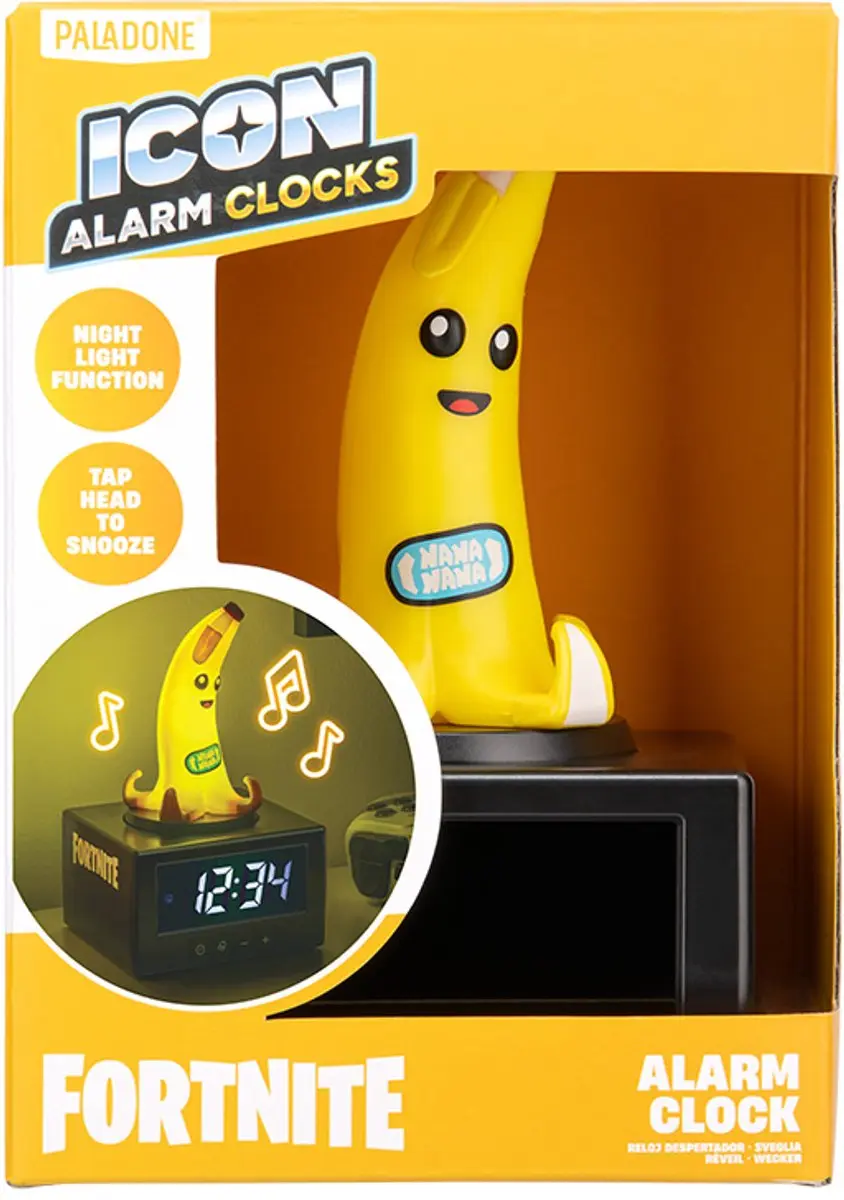 Paladone Fortnite Peely Icon Wekker - Tap-to-Snooze - afbeelding 6 van 6