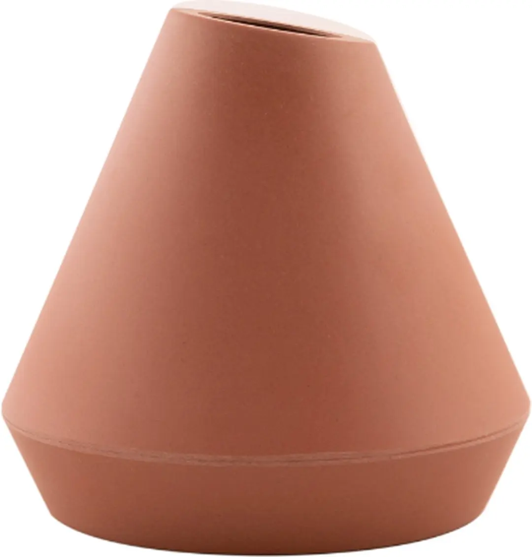 Point-Virgule vaas uit bamboevezel terracotta ø 11cm H 10.5cm