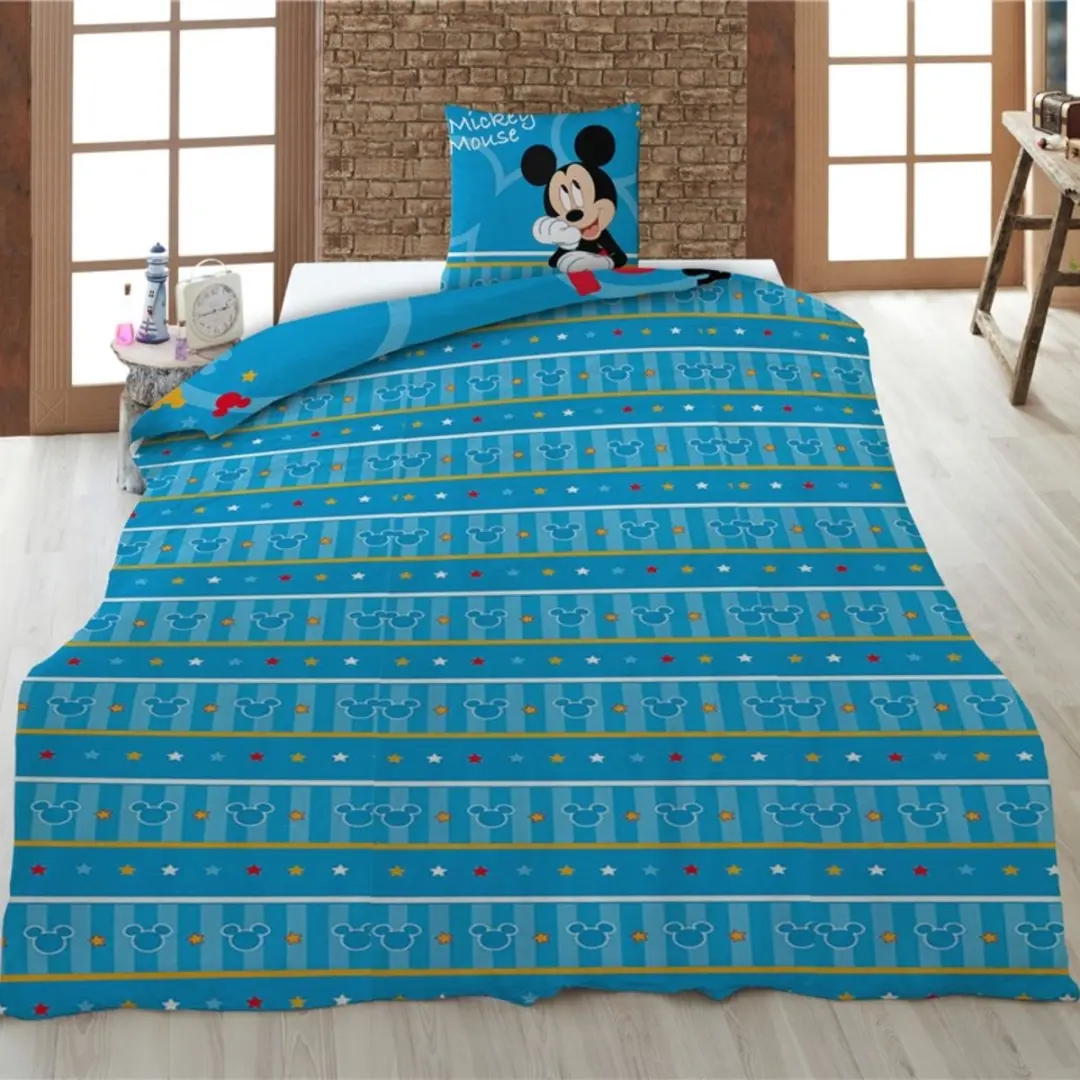 Disney Mickey Dekbedovertrek 140x200cm - Wit/Rood - afbeelding 3 van 5
