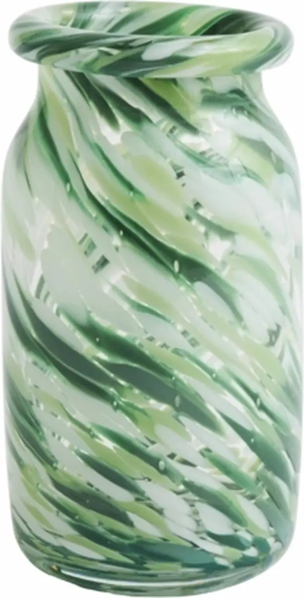 Vaas HAY Splash Green Swirl Small