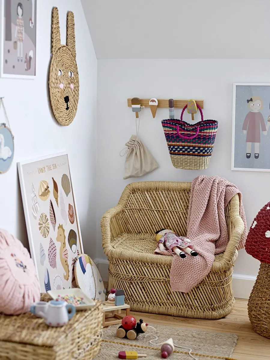 Bloomingville Mini Zyon Houten Kinderkapstok - 4-haaks - IJsjes - afbeelding 4 van 6