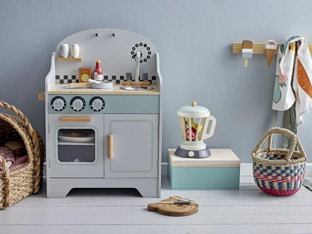 Bloomingville Mini Zyon Houten Kinderkapstok - 4-haaks - IJsjes - afbeelding 6 van 6