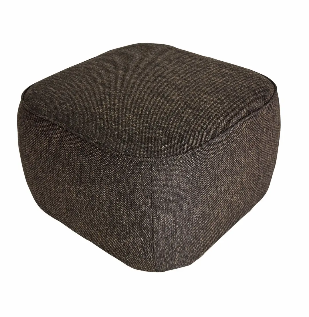 Hübsch Cube Poef - Donkerbruin - afbeelding 6 van 6