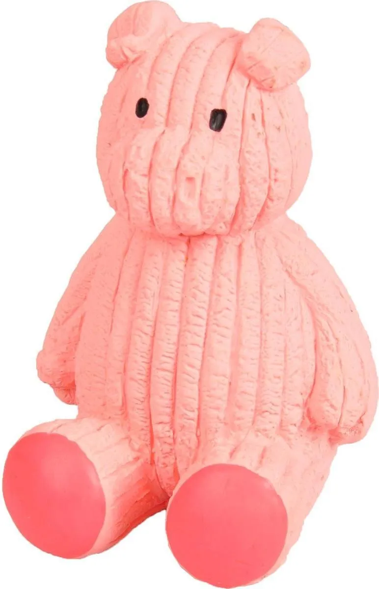Flamingo Latex Varkensspeelgoed 7cm - Grijs - afbeelding 4 van 4