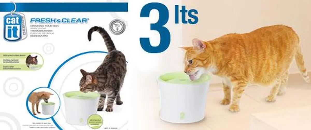 Catit Senes Drinkfontein - Kat - Wit Groen - 3L