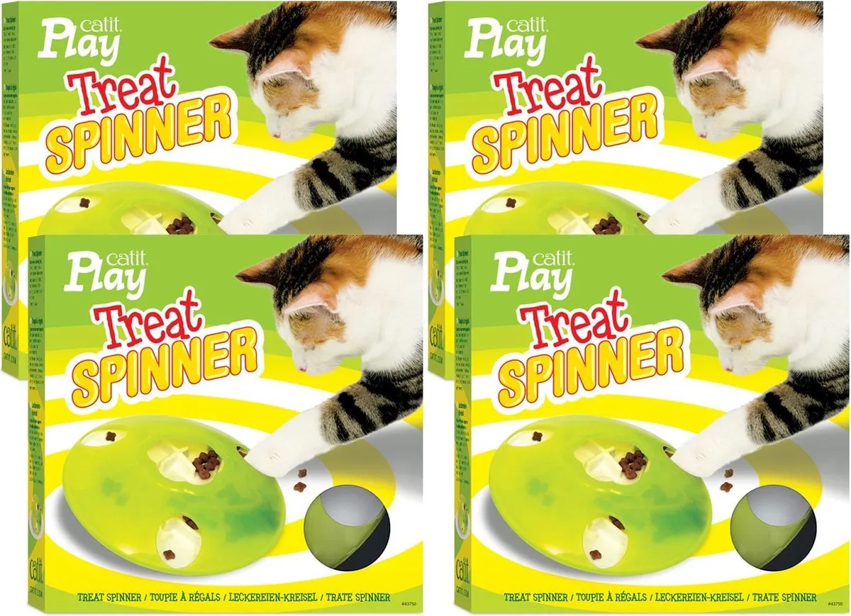 Catit Play Treat Spinner Kattenspeelgoed - 4 Stuks