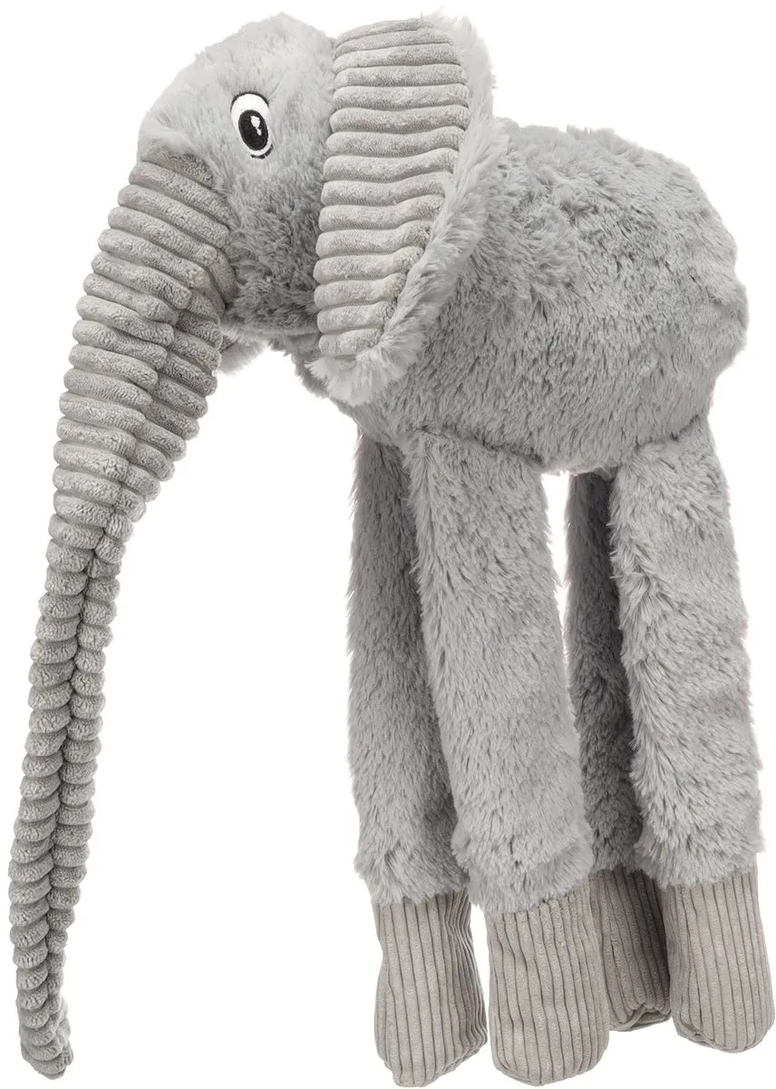Flamingo Hida Olifant Hondenknuffel - 32x41x55cm - Grijs - afbeelding 4 van 6